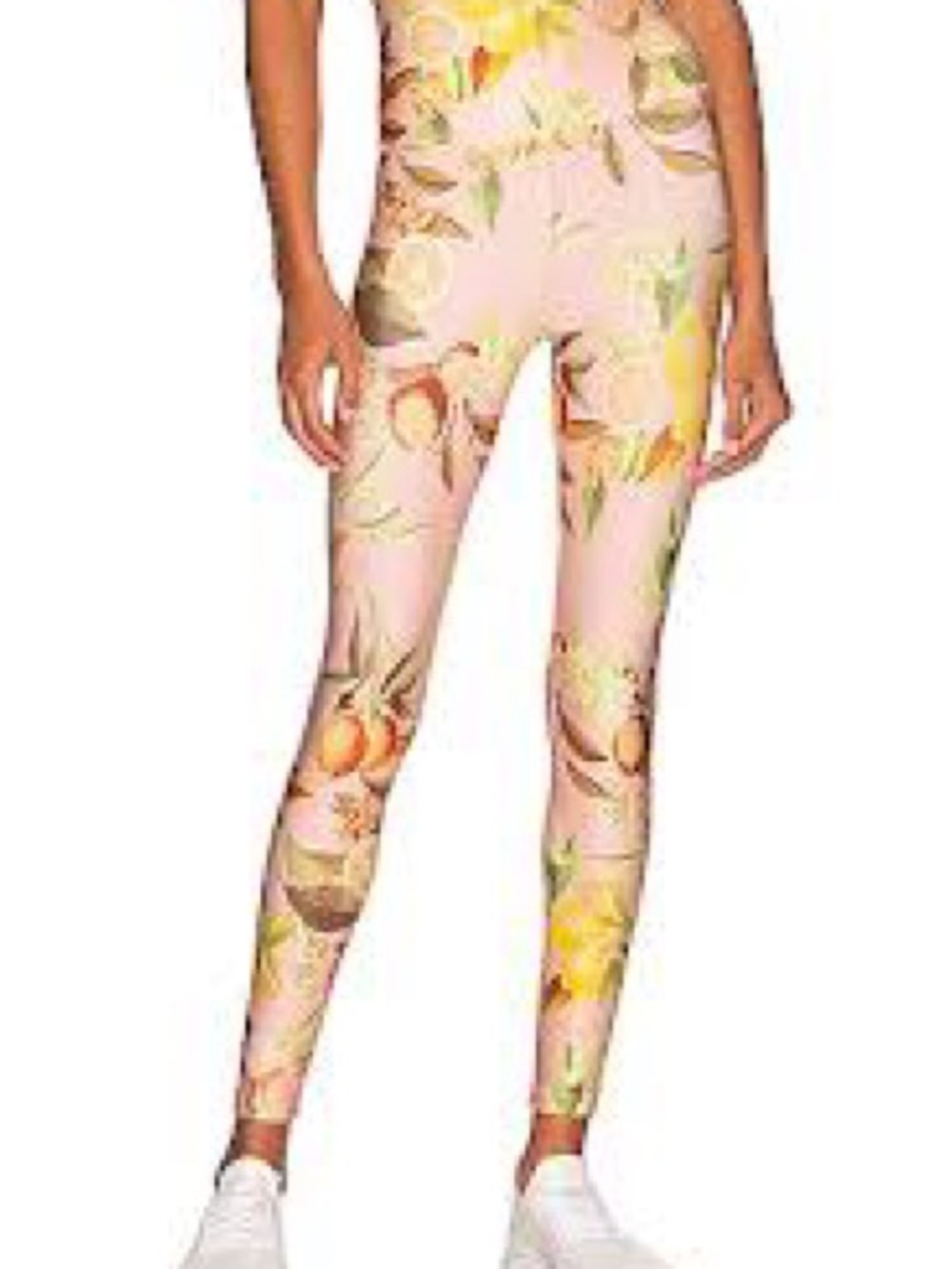 Beyond Yoga Women’s Medium Pink Citrus Fruit Print Leggings